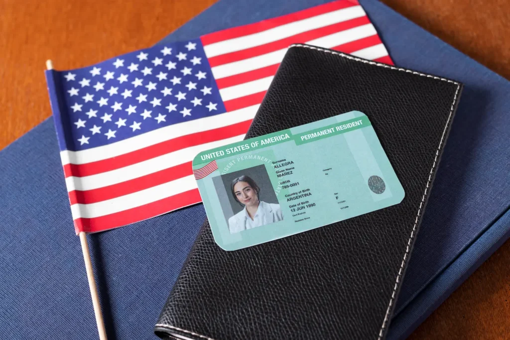 top-view-green-card-application