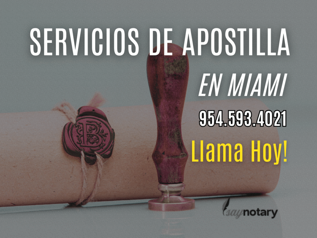 servicios de apostilla en miami
