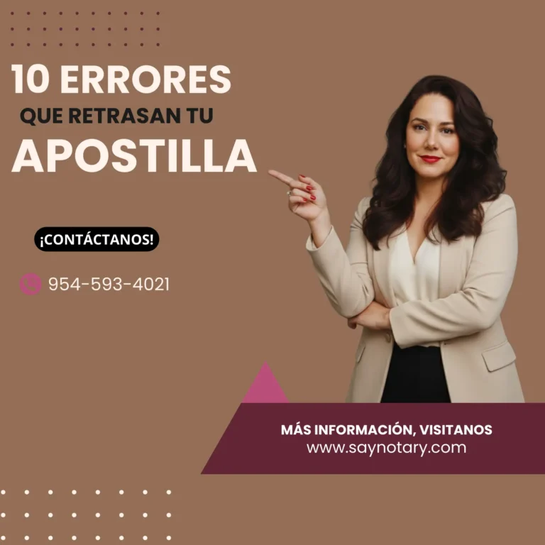 10 Errores Que Retrasan Tu Apostilla